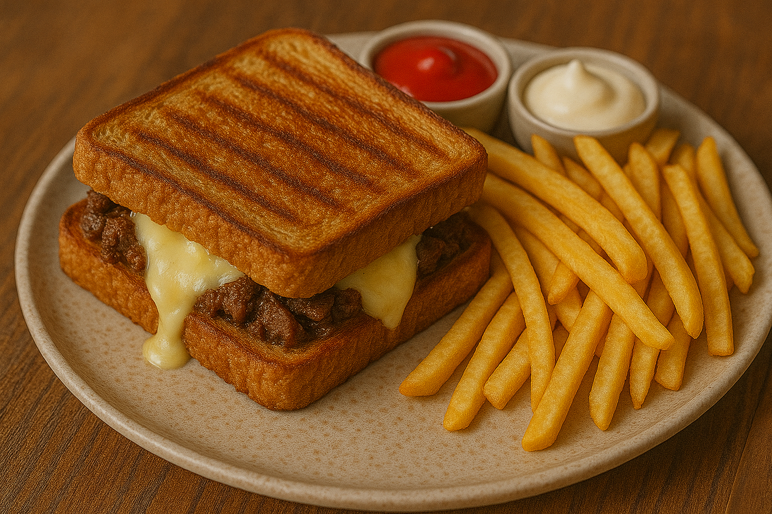 Kavurma Kaşarlı Tost